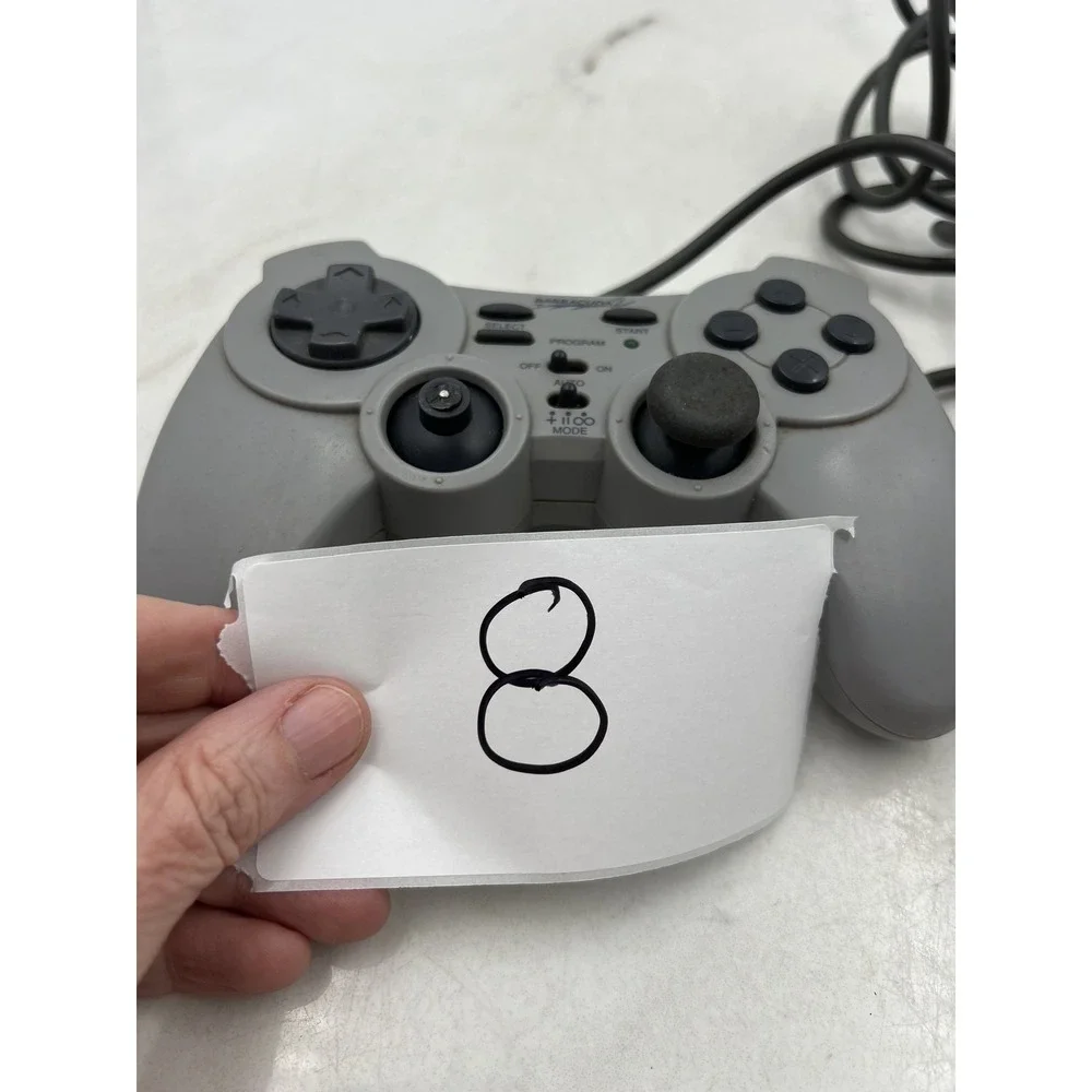 InterAct Barracuda 2 Gray Wired Controller PS1 PlayStation SV-1133